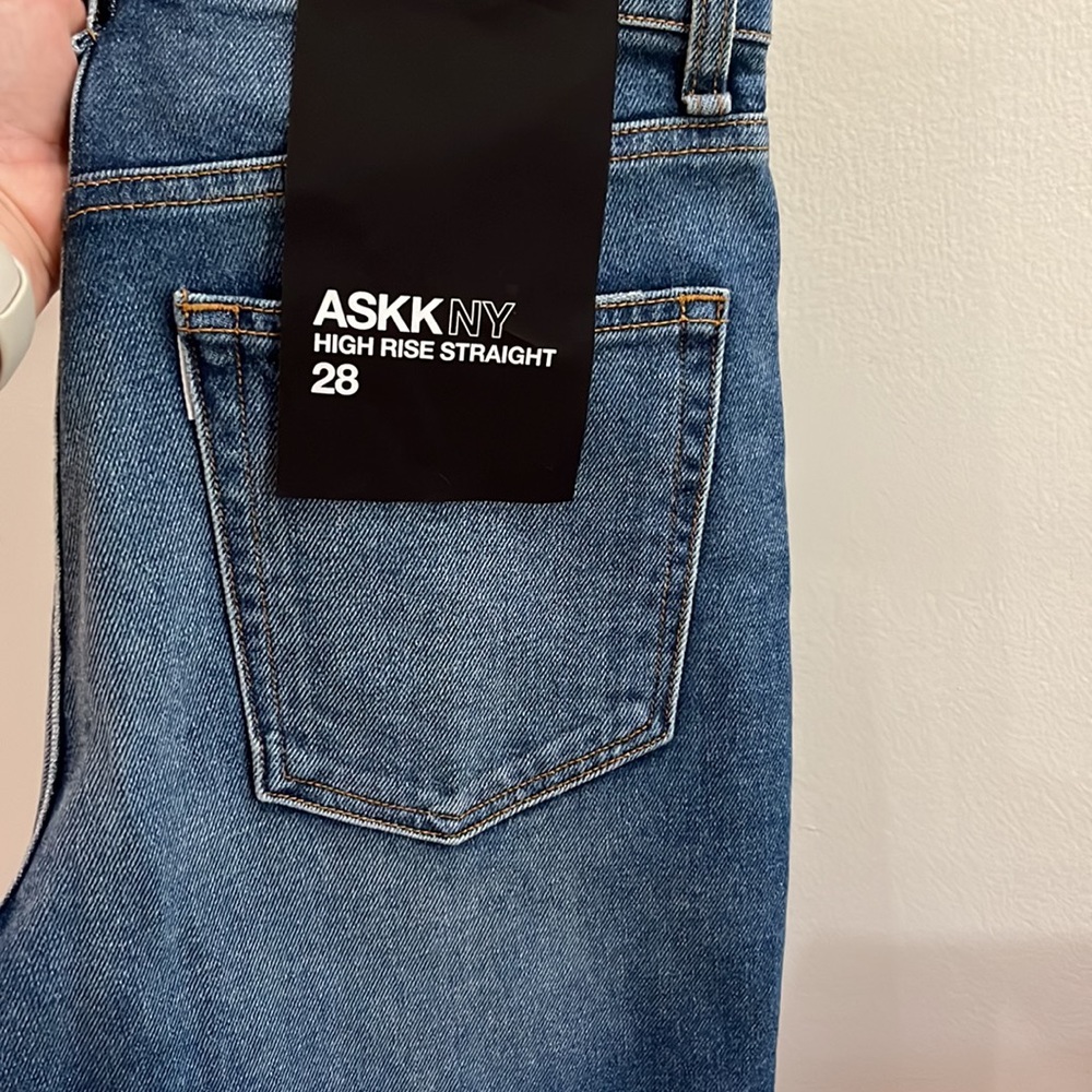 Askk NY high rise straight denim 28 - Picture 4 of 4